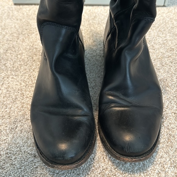 Frye Women’s Melissa Button Black Leather Boots - Picture 5 of 9